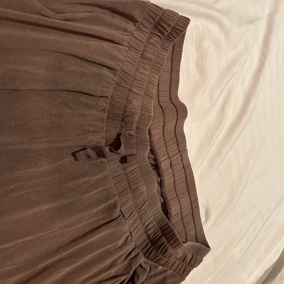 Maternity Modal Pajama Pants XS Plum Drawstring - Picture 2 of 2